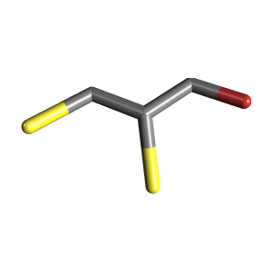2,3-bis(sulfanyl)propan-1-ol structure